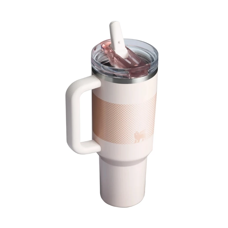 STANLEY Quencher ProTour Flip Straw Tumbler 1.18L Light Pink Thermo Mug with Straw