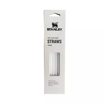 STANLEY Replacement Straws for IceFlow Tumblers, 4-Pack, Transparent Tritan, 280 mm, Dishwasher Safe