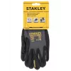 Stanley SY510L-QS Work Gloves, Size L (9) - Synthetic Leather Palm, Spandex Back, Neoprene Cuff, EN 388 Certified, Black/Yellow