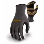 Stanley SY510L-QS Work Gloves, Size L (9) - Synthetic Leather Palm, Spandex Back, Neoprene Cuff, EN 388 Certified, Black/Yellow