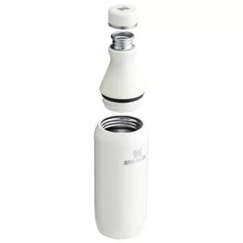 STANLEY The All Day Slim Bottle 0.35L Glossy Cream Vacuum Insulated Stainless Steel