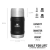 STANLEY The Artisan Thermal Food Jar 0.5L Black - Vacuum Insulated Stainless Steel, Leak-Proof, 6h Hot / 12h Cold
