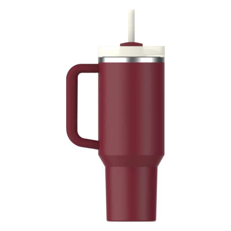 STANLEY The Quencher H2.0 FlowState Tumbler 1.18L with Straw Dark Red