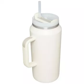 STANLEY The Quencher H2.0 FlowState Tumbler 1.90L Cream with Straw