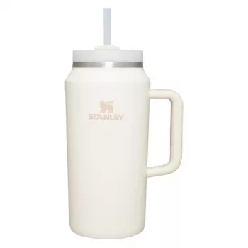 STANLEY The Quencher H2.0 FlowState Tumbler 1.90L Cream with Straw