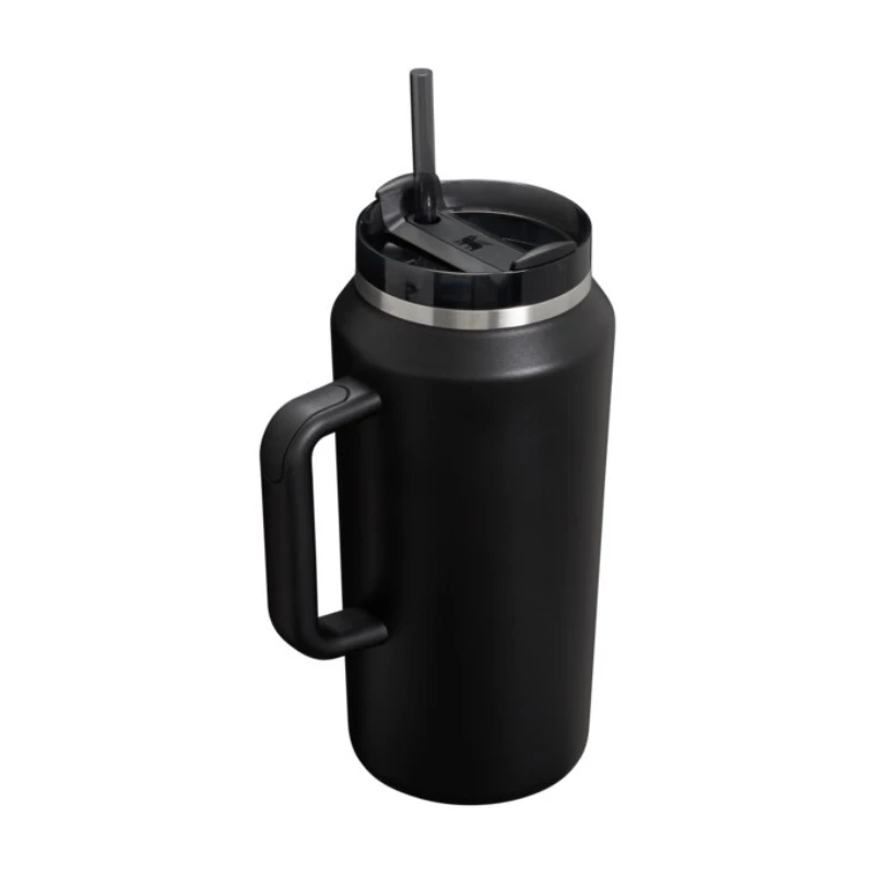 STANLEY The Quencher H2.0 FlowState Tumbler 1.9L Black with Straw