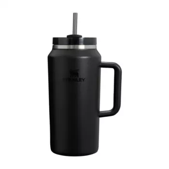 STANLEY The Quencher H2.0 FlowState Tumbler 1.9L Black with Straw