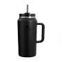 STANLEY The Quencher H2.0 FlowState Tumbler 1.9L Black with Straw