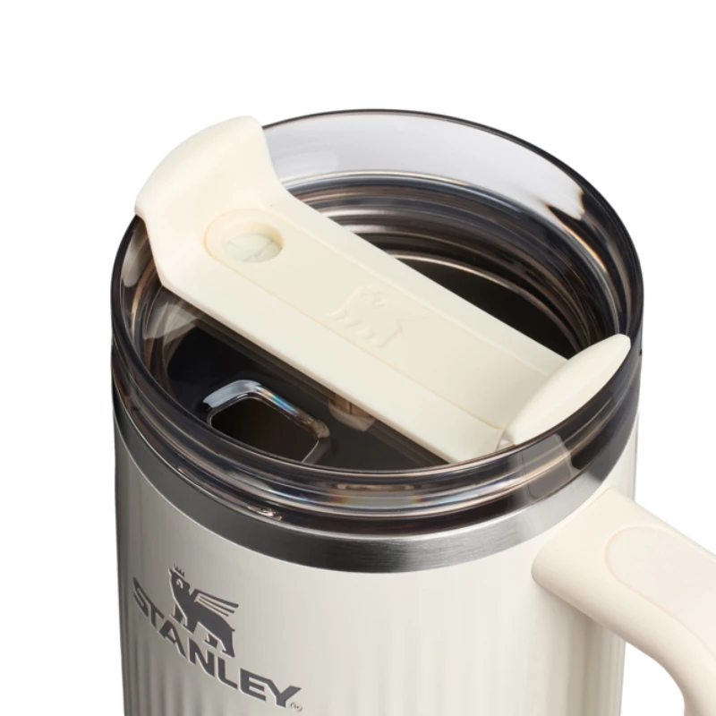 STANLEY The Quencher H2.0 Fluted Tumbler 1.18L Glossy Cream with Straw