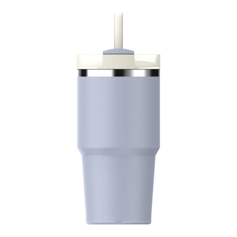 STANLEY The Quencher H2.O FlowState Tumbler 0.59L Light Blue with Straw