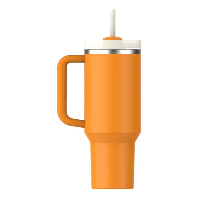 STANLEY The Quencher H2.O FlowState Tumbler 1.18L Orange with Straw