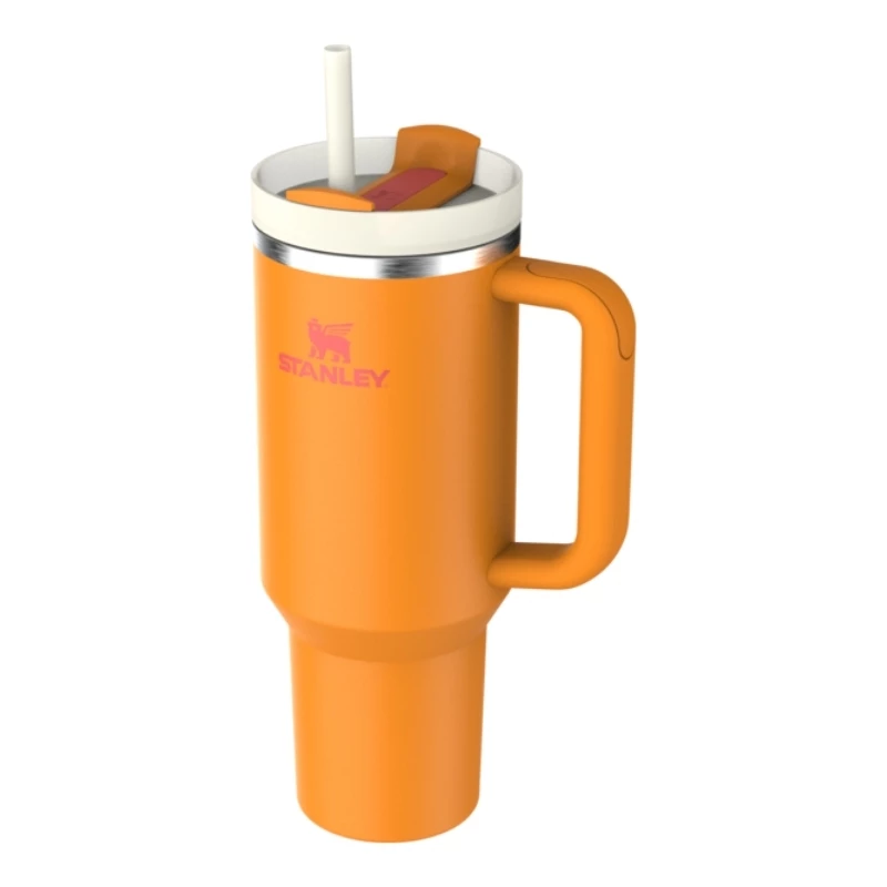 STANLEY The Quencher H2.O FlowState Tumbler 1.18L Orange with Straw