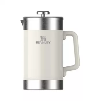 STANLEY The Stay-Hot French Press 1.4L Coffee Thermos in Glossy Cream