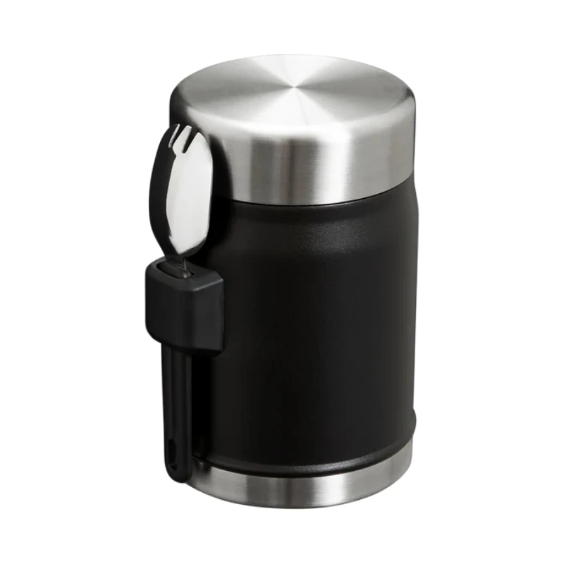 STANLEY Thermos Food The Legendary Food Jar + Spork 0.4L Black 2.0
