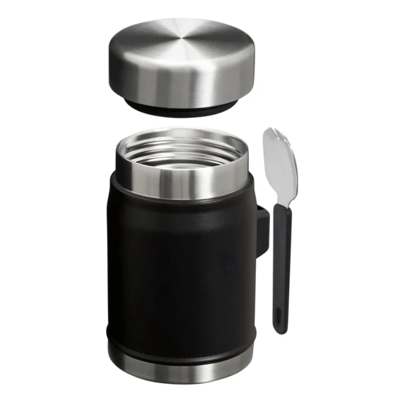 STANLEY Thermos Food The Legendary Food Jar + Spork 0.4L Black 2.0