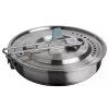 STANLEY Wildfare Core Fry Pan Cookset 0.94L 4-Piece Camping Cookware Set Blue-Gray/Dark Gray