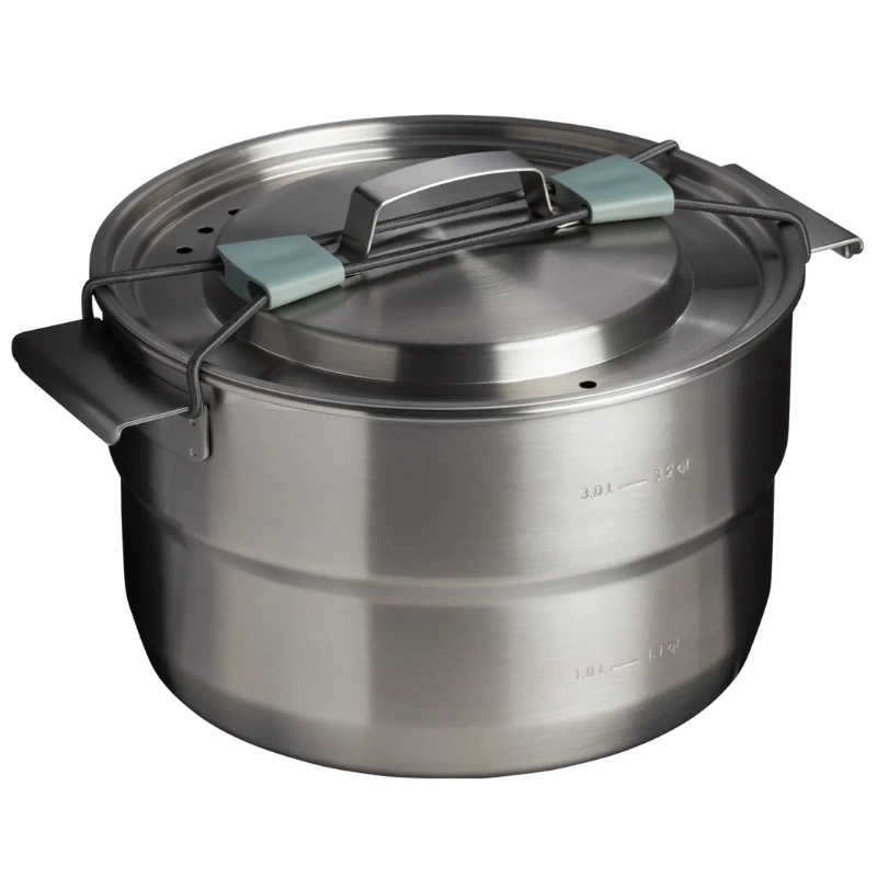 STANLEY Wildfare Core Full Serve Cookset 3.78L Teal/Dark Grey 13-Piece Camping Cooking Set