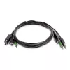 StarTech.com 1.8m DisplayPort KVM Combo Cable with USB 2.0 and 3.5mm Audio – TAA Compliant