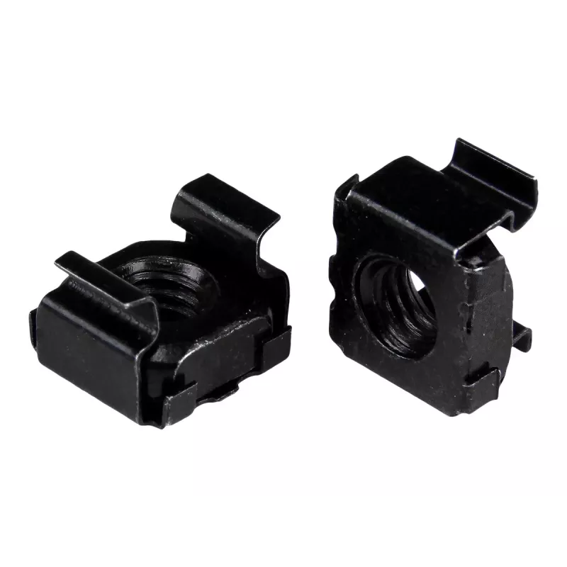 StarTech.com 10-32 Cage Nuts for Server Racks - 50 Pack, Black, TAA Compliant