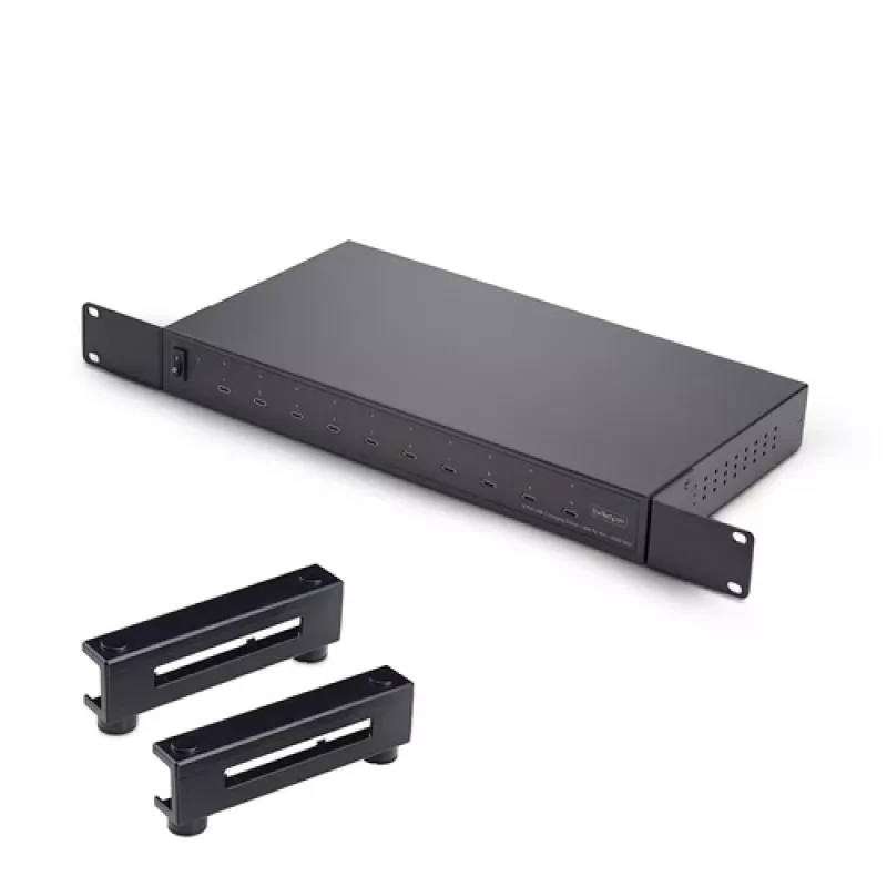 StarTech.com 10-Port USB-C Charging Station - 60W per Port, 350W Total, USB PD 3.0, TAA Compliant, Desktop 10E-CHARGING-STATION