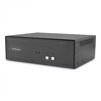 StarTech.com 2-Port DVI-I KVM Switch with Audio and USB Hub (CK4-HP202C)