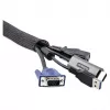 StarTech.com 3 m Cable Sleeve with Velcro, Cable Management/Grommet - Cable Management Grommet - Black - 3 m