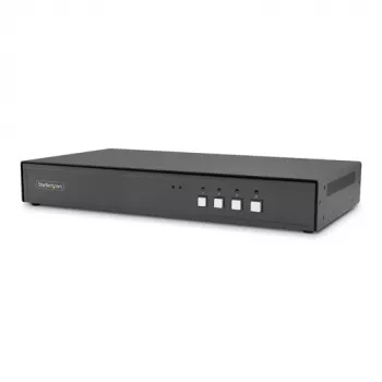 StarTech.com 4-Port KVM Switch with Audio and USB Hub - DVI-I, 1920x1200, Hot-keys