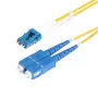 StarTech.com 8m LC to SC OS2 Single-Mode Duplex Fiber Patch Cable, 9/125µm, LSZH, Yellow