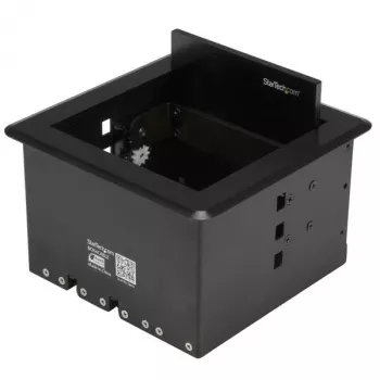 StarTech.com Cable Management Box for Conference Tables - Black - Flush Mount Pop-Up