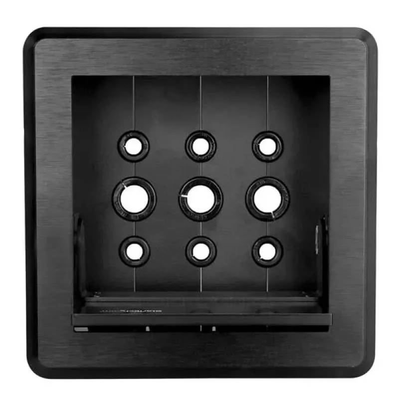 StarTech.com Cable Management Box for Conference Tables - Black - Flush Mount Pop-Up