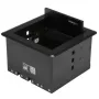 StarTech.com Cable Management Box for Conference Tables - Black - Flush Mount Pop-Up