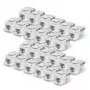 StarTech.com Cat6 Keystone Jack 24-Pack, RJ45 UTP, 90-Degree 110 Punch Down, White
