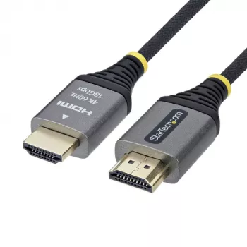 StarTech.com Premium High Speed HDMI Cable with Ethernet - 2m - 4K 60Hz - Black & Silver
