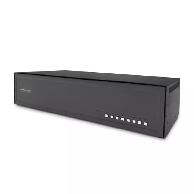 StarTech.com Secure 8-Port KVM Switch - 8 x KVM - Rack Mountable