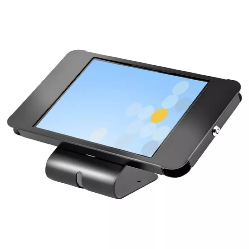 StarTech.com Secure Tablet Stand – Anti-Theft Universal Tablet Holder for Tablets up to 10.5 inch, Lockable Desk K-Slot, VESA Mount, Wall Mount – Security POS Tablet Stand (SECTBLTPOS2)