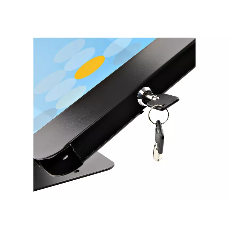 StarTech.com Secure Tablet Stand – Anti-Theft Universal Tablet Holder for Tablets up to 10.5 inch, Lockable Desk K-Slot, VESA Mount, Wall Mount – Security POS Tablet Stand (SECTBLTPOS2)