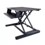 StarTech.com Sit-Stand Desk Converter with Keyboard Tray - 89 x 53 cm Surface - Ergonomic Height Adjustable Standing Desk Riser - Fits 2 Monitors - Pre-Assembled - Black - 30 inch (76.2 cm) - 56 cm - 12.7 kg - 2.3 kg - Rectangular