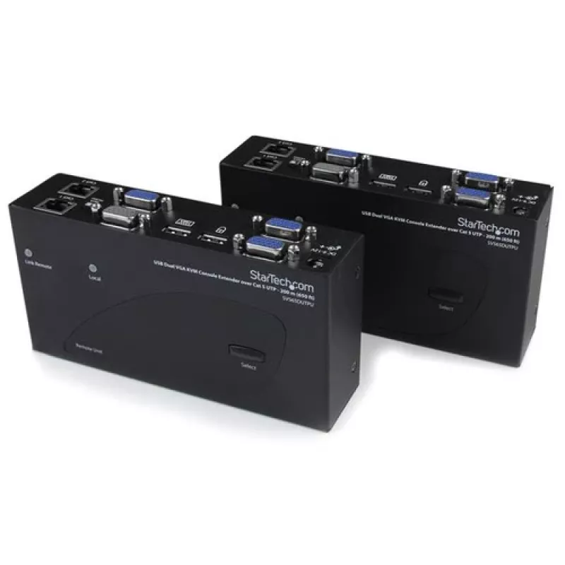 StarTech.com USB Dual VGA KVM Extender up to 300m (Cat5/6)