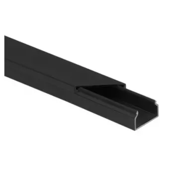 STASIŃSKI CLS 25x16 Cable Trunking Black 2m (Pack of 10) - Electrical Installation Duct