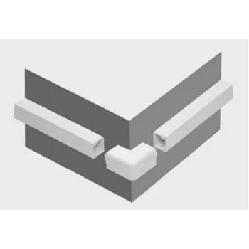 STASIŃSKI NZ 35x18 External Corner for Electrical Trunking, White