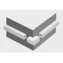STASIŃSKI SP. Z O.O. NZ 25x18 External Corner for Cable Trunking, White, 1 pc