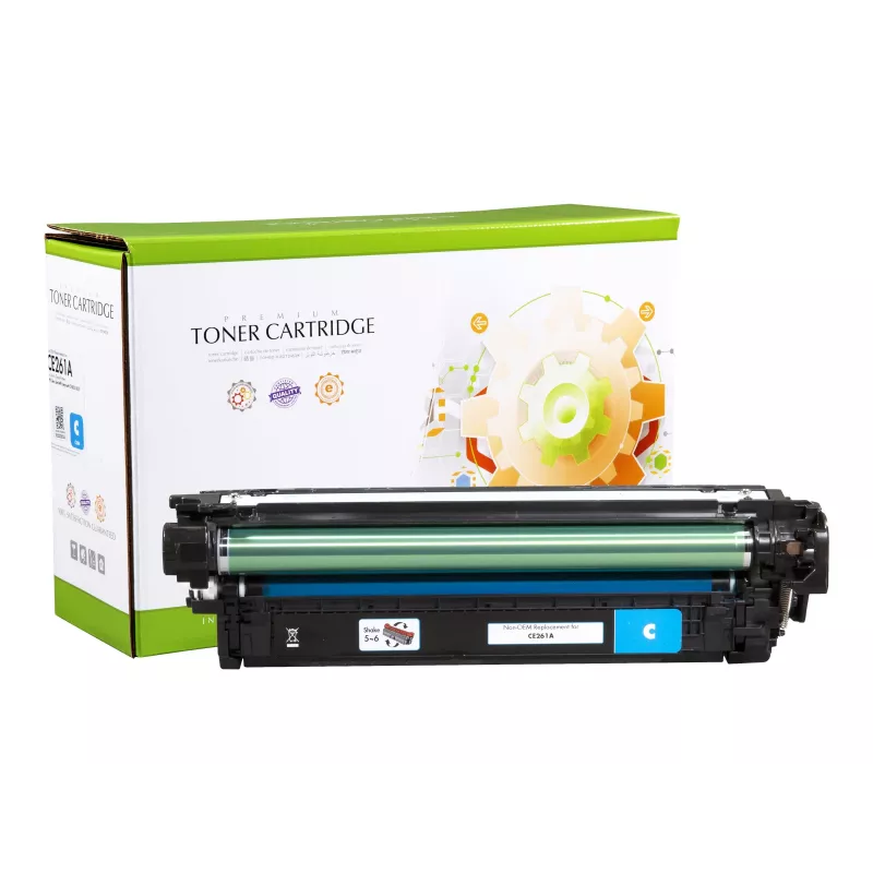 STATIC CONTROL STATIC Toner Cartridge Compatible with HP CE261A Cyan 11,000 Pages