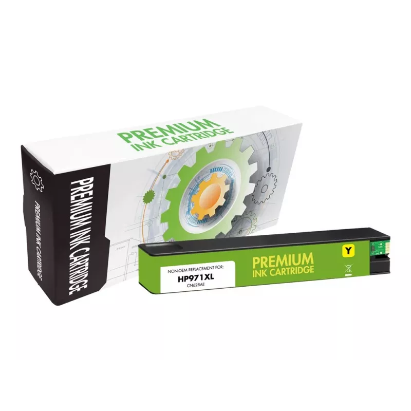STATIC Ink Cartridge Compatible with HP 981XL Yellow Remanufactured 10,000 Pages