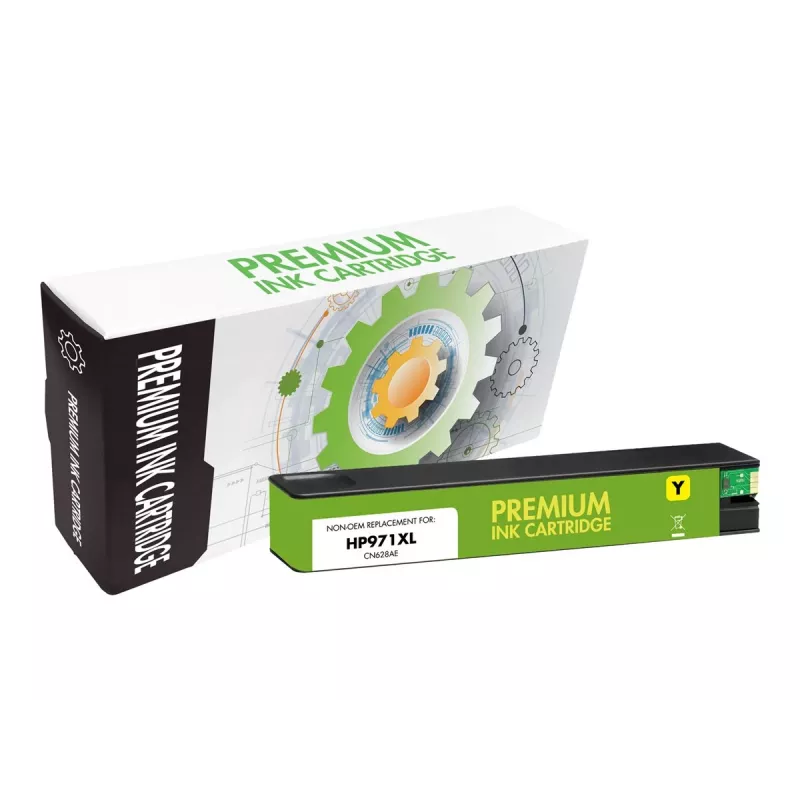 STATIC Ink Cartridge Compatible with HP 981XL Yellow Remanufactured 10,000 Pages