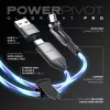 STATIK PowerPivot Pro Glowing LED Cable USB-C to USB-C 1m Black