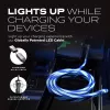STATIK PowerPivot Pro Glowing LED Cable USB-C to USB-C 1m Black