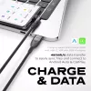 STATIK PowerPivot Pro Nylon Braided Cable, USB-C to USB-C, 1m, Black