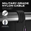 STATIK PowerPivot Pro Nylon Braided Cable, USB-C to USB-C, 2m, Black