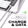 STATIK PowerPivot Pro Nylon Braided Cable, USB-C to USB-C, 3m, White