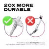 STATIK PowerPivot Pro Nylon Braided Cable, USB-C to USB-C, 3m, White